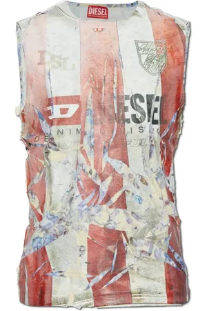 Diesel Tops, unisex, Veelkleurig, S, Katoen, Mouwloze Jas