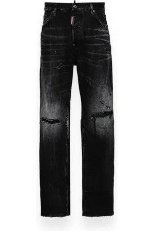 Dsquared2 Jeans, Heren, Zwart, M, Katoen, 642 Straight-leg Jeans