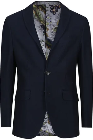 Etro Jassen, Heren, Blauw, S, Wol, Stijlvolle Roma Jas