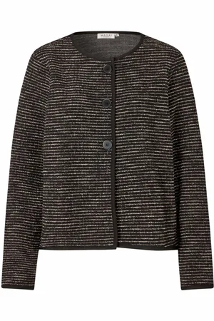 Masai Jassen, Dames, Zwart, XL, Gestreepte Jerseyjas Zwart