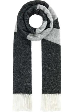 A.P.C. Accessoires, Dames, Grijs, ONE Size, Wol, Donkergrijze Malo sjaal van wolmix