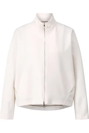 Max Mara Jassen, Dames, Wit, M, Sportief Sweatjack Plava