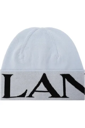 Lanvin Accessoires, unisex, Blauw, ONE Size, Wol, Wollen Beanie Muts