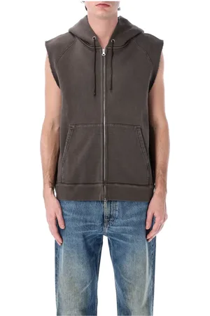 OUR LEGACY Jassen, Heren, Bruin, M, Katoen, Capuchon Motor Vest