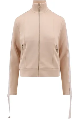 Fendi Sweatshirts & Hoodies, Dames, , M, Polyester, Technische sweater met rits van stof met logodetails