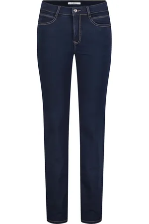 Mac Jeans, Dames, Blauw, S L32, Katoen, Angela Skinny Jeans