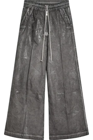 Rick Owens Broeken, Heren, Grijs, L, Baggy Loose Broek