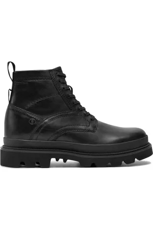 Clarks Schoenen, Heren, Zwart, 44 EU, Leer, Enkelboots met veters