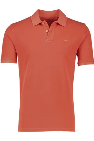 GANT Tops, Heren, Oranje, XL, Katoen, Sunfaded Piqué Polo Shirt