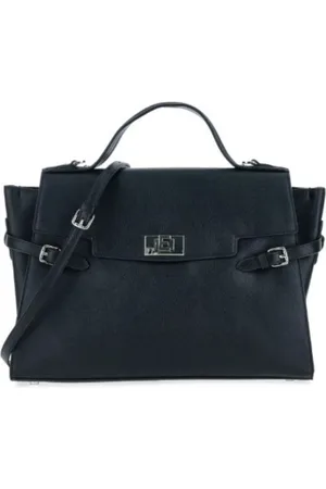 ERMANNO SCERVINO Tassen, Dames, Zwart, ONE Size, Leer, Grote Handtas Sally met Handvat