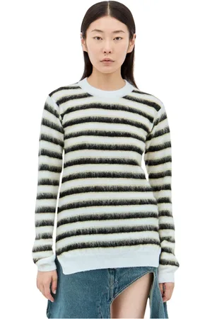 Marni Truien, Dames, Veelkleurig, XS, Wol, Gestreept wollen trui