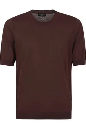 BALLANTYNE Tops, Heren, Bruin, M, Katoen, Bruine T-shirt Stijlvol Comfortabele Pasvorm