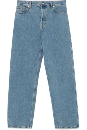 Gucci Jeans, Dames, Blauw, W27, Denim, Blauwe Jeans met Verborgen Rits