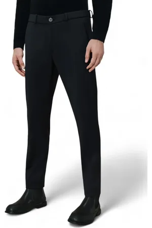 RRD Broeken, Heren, Zwart, L, Wol, Slim Fit Wol Chino Broek