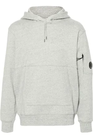 C.P. Company Sweatshirts & Hoodies, Heren, Grijs, XL, Katoen, Grijze Hooded Sweatshirt