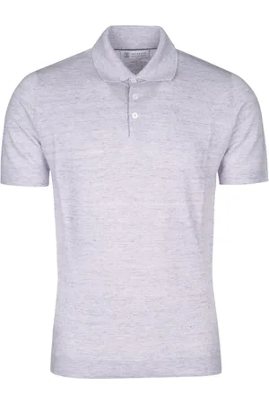 Brunello Cucinelli Tops, Heren, Paars, 2Xl, Polo Gebreide Kleding Collectie