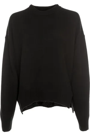 Drykorn Truien, Dames, Zwart, XL, Lizeila Gebreide Trui
