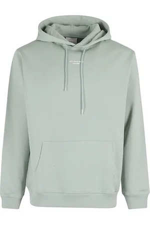Drôle de Monsieur Sweatshirts & Hoodies, Heren, Groen, S, Katoen, Classic Slogan Hoodie