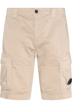 C.P. Company Korte broeken, Heren, , M, Katoen, Lichtbeige Casual Shorts