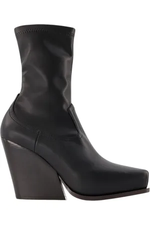 Stella McCartney Schoenen, Dames, Zwart, 39 EU, Leer, Zwarte Cowboylaarzen van Synthetisch Leer