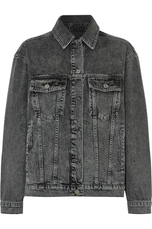 ANINE BING Jassen, Dames, Grijs, S, Denim, Grijze Denim Jack