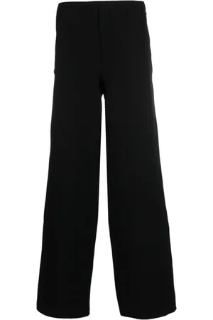 Salvatore Ferragamo Broeken, Heren, Zwart, M, Wide-Leg Broek