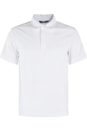 K-Way Tops, Heren, Wit, L, Katoen, Wit Katoenen Poloshirt