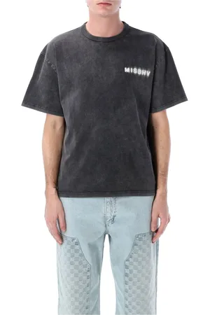 MISBHV Tops, Heren, Zwart, M, Katoen, Zwarte Katoenen Community T-shirt met Logo Print