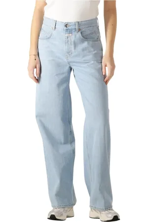 Closed Jeans, Dames, Blauw, W32 L30, Katoen, Wide Nikka Jeans