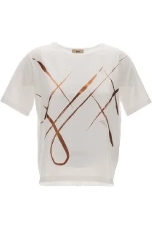 HERNO Tops, Dames, Wit, S, Witte T-shirts en Polos