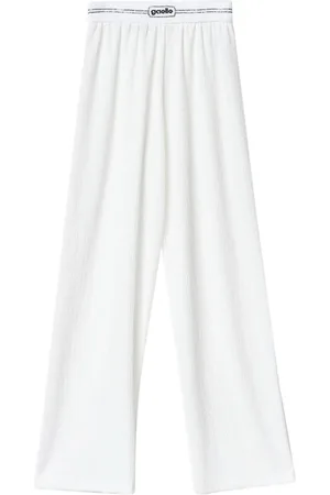 GAËLLE Broeken, Dames, Wit, XS, Witte Joggerbroek Elegante Stijl