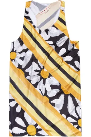 Marni Tops, Dames, Geel, M, Mouwloze Tanktop