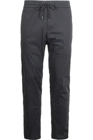 Dondup Broeken, Heren, Zwart, W32, Katoen, Zwarte broek met elastische taille en zakken