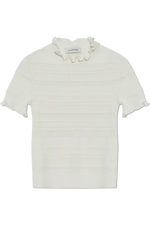 Lanvin Truien, Dames, Wit, M, Katoen, Cotton Top