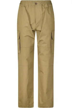 Marni Broeken, Heren, Groen, L, Cargo Broek met Elastische Tailleband