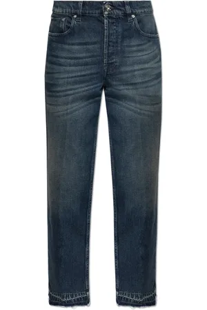 Lanvin Jeans, Heren, Blauw, W33, Katoen, Jeans met Vintage Effect