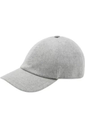 Dondup Accessoires, Heren, Grijs, ONE Size, Wol, Baseballpet