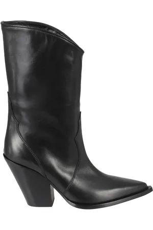 Elena Iachi Schoenen, Dames, Zwart, 40 EU, Leer, Talco Peggy Cowboylaarzen