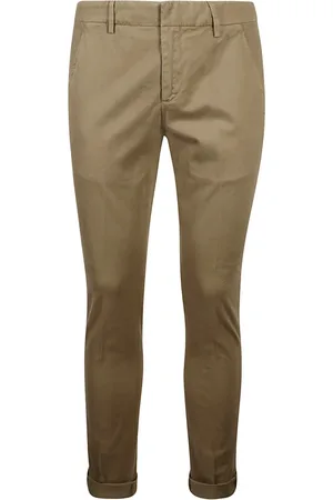 Dondup Broeken, Heren, , W38, Katoen, Slim Chino Broek in Gaubert Stijl