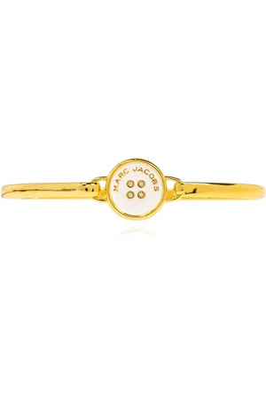 Marc Jacobs Accessoires, Dames, Geel, ONE Size, Button Hinge Armband