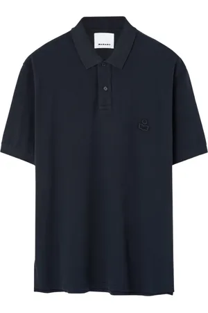 Isabel Marant Tops, Heren, Zwart, L, Logo Polo T-shirts en Polos