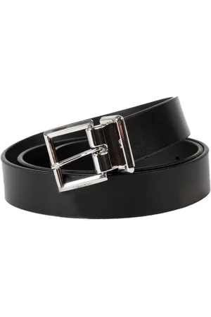 Calvin Klein Accessoires, Dames, Zwart, 80 CM, Leer, Elegante Riem