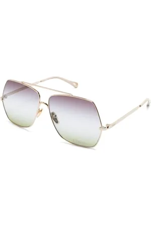 Chloé Accessoires, Dames, Geel, 62 MM, Zonnebril