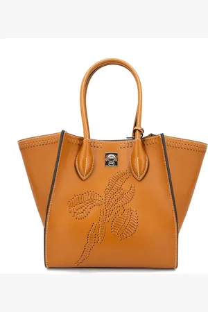ERMANNO SCERVINO Tassen, Dames, Bruin, ONE Size, Leer, Maggie Bag