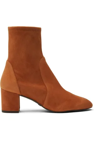 Stuart Weitzman Schoenen, Dames, Bruin, 39 EU, Leer, Yuliana 60 Mid-Calf Laarzen