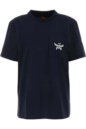 MCM Tops, Dames, Blauw, M, Katoen, Midnight Katoenen T-shirt