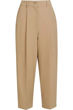 Marni Broeken, Dames, Bruin, XS, Wijde Pijpen Broek