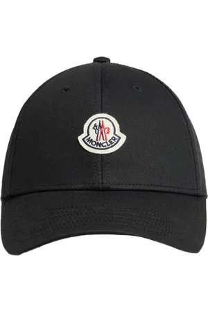Moncler Accessoires, Dames, Zwart, ONE Size, Katoen, Klassieke Baseballpet Zwart Katoen Verstelbaar