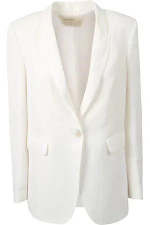Fabiana Filippi Jassen, Dames, Wit, M, Single-breasted Blazer
