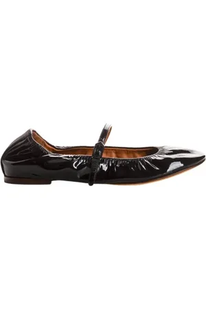 Lanvin Schoenen, Dames, Zwart, 39 EU, Denim, Cotton Denim Ballerina`s